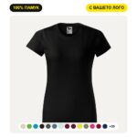 Дамска тениска MALFINI BASIC 134 с печат на лого