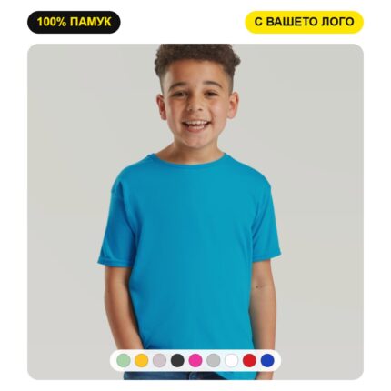 Детска тениска ICONIC T с печат на лого